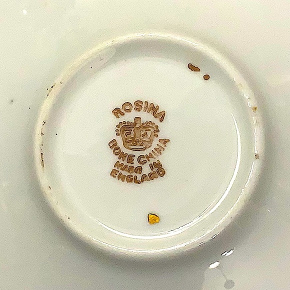 ROSINA-QUEENS CUP & SAUCER SET CHINTZ VINTAGE MADE IN ENGLAND BONE CHINE FLORAL - Picture 16 of 16